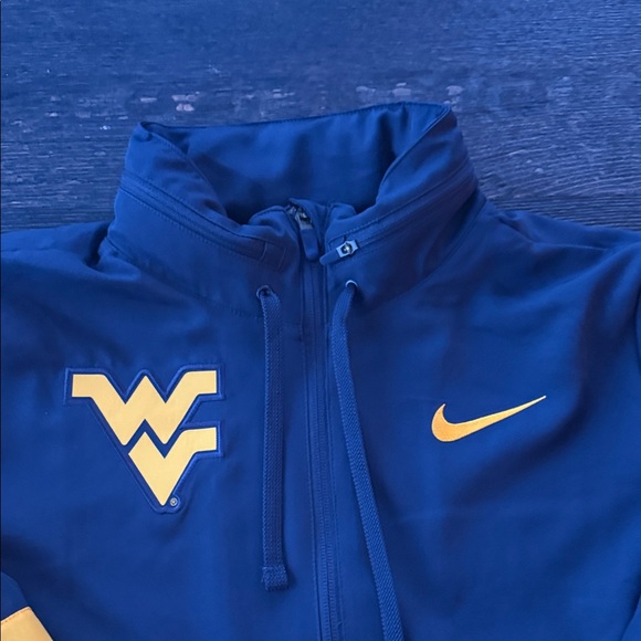 Nike Women's West Virginia Varsity Jacket in Navy and Gold-never worn - Picture 2 of 3